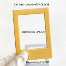 1pc Solid Color Minimalist Fridge Magnet Photo Frame, Magnetic Acrylic Photo Holder, Creative Versatile Combination Display Stand, Minimalist Magnetic Photo Desktop Decor Display Frame - Multicolor - View 18