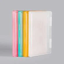 Simple PP Plastic A4 Document Storage Box, Transparent Desktop Paper Organizer, Portable Bill Receipt File Holder, Multi‑Purpose Stackable File Storage Case For Home Office Paperwork Invoice Document Sorting Supplies - A4 - View 5
