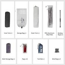 Naturehike Tenda Mongar Ultralight untuk 2 Orang, Bahan Nilon 20D Tahan Air - MultiWarna - View 8