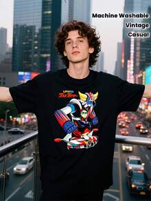 Men T-Shirts - 黑色 - 查看 7
