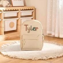 Personalized Backpack And Lunch Box Set | Customized Embroidered Name | Cute Animal Charm | Back To School Gift - Multicolor - View 22