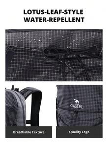 CAMEL CROWN Professional Waterproof Hiking Backpack, Unisex, Outdoor Sports Backpack, Waterproof Travel Hiking Daily Use Bag - Navy Blue - View 4