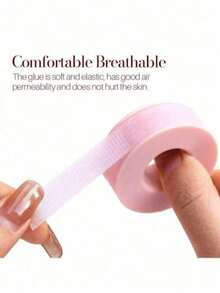 5/3/1pc Non-Woven Fabric Silicone Eyelash Tape, Breathable Low-Allergy, Purple Base Adhesive, Suitable For Eyelash Extensions - Purple - View 5