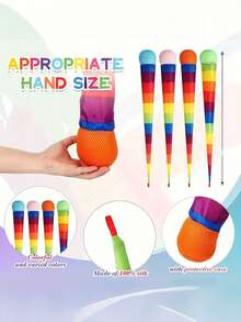 Aerodynamic Long-Tail Planet - Soft Rainbow Catch Ball, Colorful Lightweight Flying Ball, Suitable For Outdoor Games, Beach Parties, Camping, Picnics And Backyard Fun - Suitable For All Ages - Multicolor - View 8
