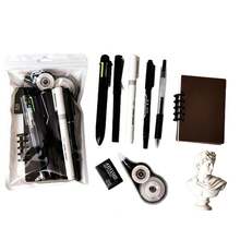 1 Set Highly Attractive Black And White Stationery Set Holiday Gift Pack Student Graduation Gift Learning Supplies Stationery Souvenir - Sets - View 11