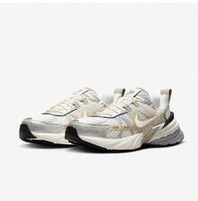Nike V2K Run Unisex Low-Top Durable Athletic Running Shoes HJ7245-100 - Grayish Yellow - View 1