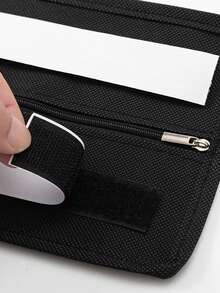 Multi‑Scene Hidden Security Pouch With Strong Adhesive & Zipper, Secret Compartment Valuables Storage Bag For Cash Jewelry Documents, For Bed Desk Closet RV Use - Multicolor - View 10