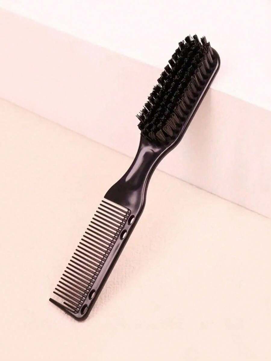 1pc Unisex Hair Styling Comb Brush, Men's Slick Back Texture Comb, Beard Styling Brush, Suitable For Daily Use - Random Colors and Styles - View 1