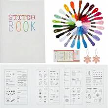 LAMYA DIY Stitch Kit Embroidery For Beginner Adults, Embroidery Stitch Guide Sewing Practice Samplers Set With 24 Colors Embroideries - DIY 595 - View 12