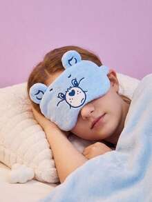 Care Bears 1個可愛刺繡小熊睡眠眼罩，柔和遮光設計，男女通用，適合小憩、旅行、居家、辦公、日常睡眠輔助，個人化禮物 - 彩色 - 查看 2