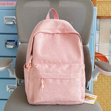 Solid Color Star Print Casual Simple And Fashionable Backpack 2026 New Versatile Large Capacity Backpack - Multicolor - View 13