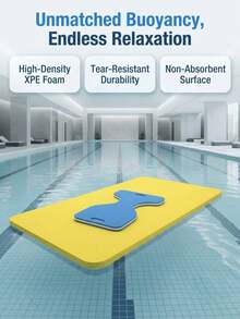 Swim Kickboard H-Shape Floating Board, High Density XPE Foam Swimming Training Float Board With Hand Grips, Water Sports Aid For Adults Kids Beginner Swimming Practice Pool Lake Water Exercise, Non Absorbent Durable Swim Float Training Equipment - A - View 8