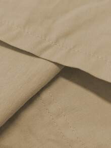 Solid Color Casual Cargo Shorts, Summer (Belt Not Included) - Light Camel - View 7