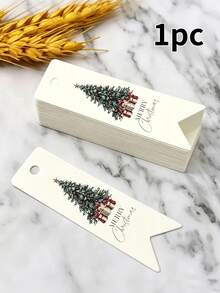 1/50/100pcs Christmas Tree Gift Tags, Merry Christmas Packaging Labels, Holiday Packaging Supplies Paper Tags, Suitable For Christmas Gifts And Decorations - Christmas Tree - High Quality - View 11
