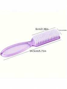 Ergonomic Grip Nail Cleaning Brush - Suitable For Women, Men And Teenagers | Odorless Foot, Hand And Nail Care Essential Multi-Function - Pink - View 6