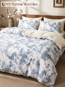 2/3pcs Ink Art Print Duvet Cover Bedding Set, Comfortable Breathable Lightweight, Anti-Pilling/Machine Washable, Bedroom Decor, Dorm Bedding, All-Season, Suitable For Single/Double/Queen/King Size Beds, Home Decor, Halloween Gift, Autumn Home Decor - Multicolor - View 6