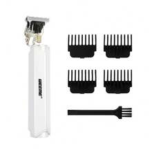 WEEME 1pc Wireless Hair Clipper T-Blade Trimmer Zero Gap Design Professional Haircutting Precise Trimming Beard Contour Trimmer With Guide Comb Attachment Portable Travel Styling Tool - Multicolor - View 12