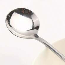 6 Long Handled Iced Tea Spoons, Mixing Spoons, Coffee Spoons, Stainless Steel Long Handled Circular Spoons Tableware, Can Be Machine Washed, Suitable For Home, Restaurant, Bar - View 6