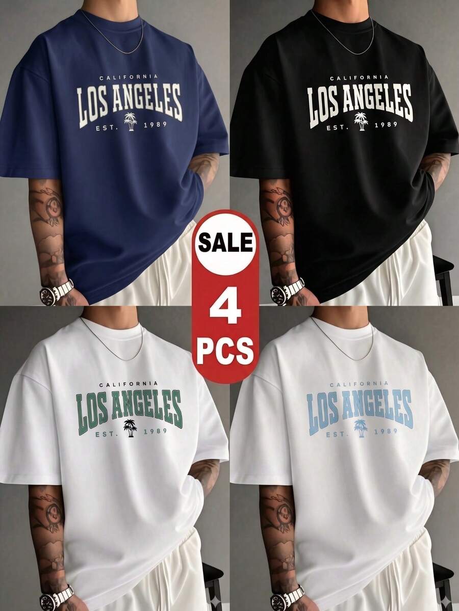 Camiseta Estampada de Manga Corta para Hombre y Mujer, Ropa Ligera de Verano, Cómoda para Hogar, Ejercicio y Salidas al Aire Libre
