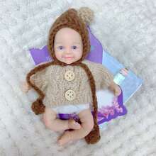 6 Inch Vivienne Silicone Reborn Baby Doll Girl Handmade Cute Mini Newborn Doll(Anatomically Accurate) - Silicone Doll - View 6