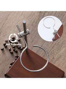 Dudukan Penyaring Kopi Tuang Logam Premium, Tempat Penyaring Kopi Tetes Tangan Mewah, Rak Saringan Teh Multifungsi, Gaya Vintage Kelas Atas, Tinggi Dapat Diatur dan Rotasi 360° - MultiWarna - View 3