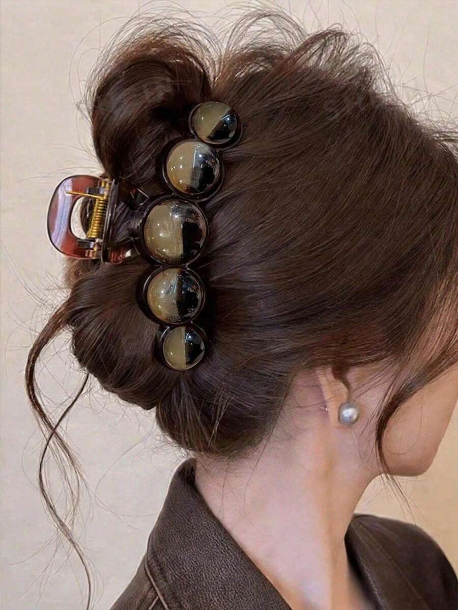 2/1 pièce Pince à cheveux minimaliste élégante en fausse perle, pince à cheveux de styles multiples, accessoire de cheveux haut de gamme, convient pour l'assortiment de tenues