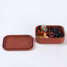 New Silicone Lunch Box, Microwave Heating Food Storage Container, Divided Sealed Bento Box, Multiple Other Styles Of Tableware Available - Multicolor - View 9