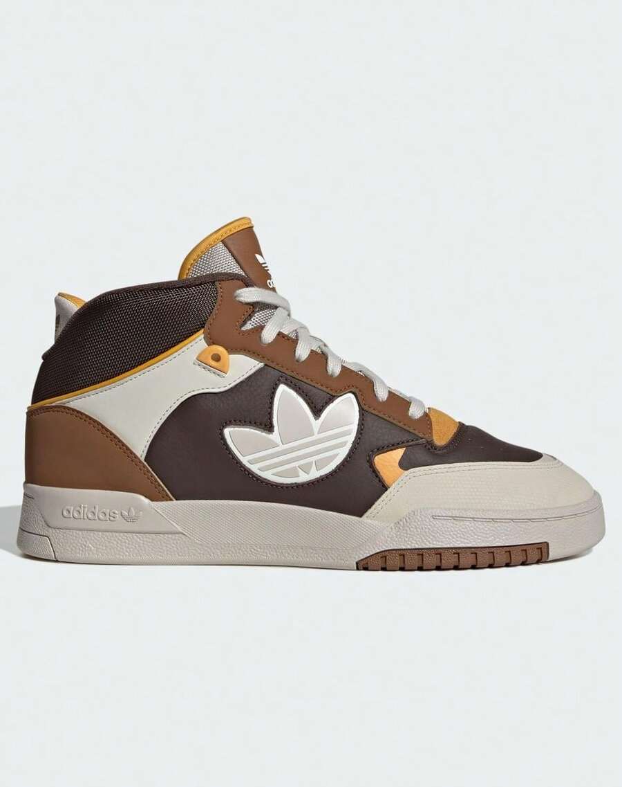 Adidas Autumn/Winter Unisex Mid-Top Basketball Shoes, Classic Retro Basketball Training Sports Shoes JP9984 - Brown/Miracle Bauxite Brown/Wild Brown - View 1