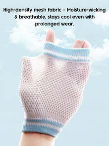 Infant Cartoon Animal Knee Pads, Breathable Mesh Crawling And Walking Protective Pads, Anti-Slip Anti-Shock Baby Leg Guards (Cute Pattern Design) - Multicolor - View 7