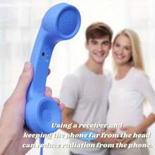 Vintage Landline Phone Handset Call Microphone, 3.5mm / Type‑C Direct Plug‑In Handset Microphone With Volume Control Anti‑Tangle Cable For Smartphones - View 10
