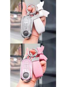 1pc Car Key Fob Cover, Soft TPU Car Key Holder/Case Shell For Fiat 500 Key Cover For Boyue For Bravo For Iveco For Olsen Car Key Remote Case Exquisite High-End Keybag Suitable For Girls - Single Pack - View 15