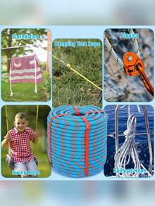 Thickened Agricultural Binding Rope, Wear-Resistant Pull Rope, Core-Wrapped Rope For Truck Cargo Tie-Down And Cattle Tethering - 10mm - View 5