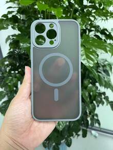 Shipping Within 8 Hours & -Friendly Packaging Magnetic Wireless Charging Protective Case For Smartphones, Shockproof Hard Shell Made Of Polycarbonate With Camera Protection, Compatible With IPhone 11/12/13/14/15/16/17 Pro Max - 灰色 - 查看 1
