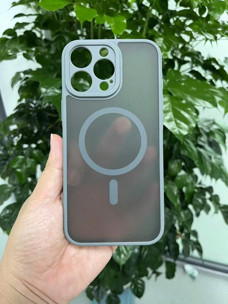 Shipping Within 8 Hours & -Friendly Packaging Magnetic Wireless Charging Protective Case For Smartphones, Shockproof Hard Shell Made Of Polycarbonate With Camera Protection, Compatible With IPhone 11/12/13/14/15/16/17 Pro Max - 灰色 - 查看 1