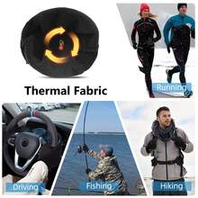 1 Pair Unisex Thermal Winter Touch‑Screen Gloves, Cold‑Resistant Warm Gloves For Cycling Driving Running Outdoor Daily Cold Weather Use - Black - View 7