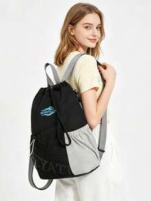 SEYATULLH Fitness Swimming Drawstring Bag, Outdoor Sports Travel Hiking Backpack, Large Capacity, Unisex, Dry & Wet Separation Bag - Multicolor - View 11