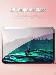 2Pcs HD Tempered Glass Film Tablet Screen Protector Compatible With Huawei MediaPad/Honor Pad 9H Hardness Full Coverage Explosion-Proof Scratch Resistant Smooth Oil Repellent Layer No Bubbles Automatic Adsorption Protective Film - Clear - View 5