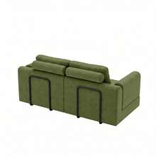 Foldable Convertible Sofa Bed, Multifunctional Armchair Bed With Memory Foam And Back Support – Portable Futon Sofa For Living Room, Bedroom, Or Small Spaces, Green - Olive Green - View 10
