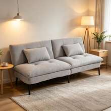 Komfortables 2-Sitzer-Sofa,Cabriolet-Sofa,Schlafzimmer-Sofa,Schlafsofa - 淺灰色 - 查看 4
