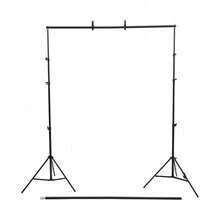 Soporte ajustable para fondo de estudio fotográfico, estante para telón de fondo para fotografía de bodas - Negro - Ver 12