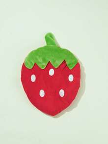 1pc Red Strawberry Small Pet Cushion, Thick Soft All-Season Plush Bed For Rabbits, Guinea Pigs, Hamsters And Small Pets, Ideal For Daily Rest & Photo Shooting, Lovely Holiday Gift For Pet Owners, Friends And Family - Green Red - View 9