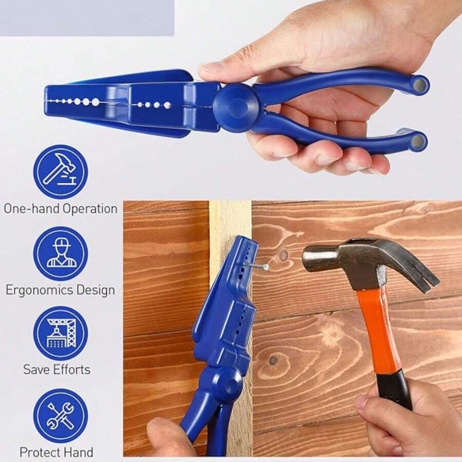 1Pc Foldable 10‑In‑1 Wire Stripper Multi‑Function Electric Cable Cutter Crimping Pliers Hand Tool For Electrical Repair