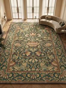 1pc European & American Luxury Classic Bohemian Mandala Floral Soft Faux Cashmere Area Rug, Suitable For Bathroom, Kitchen, Entrance, Hallway, Bedside, Living Room, Bedroom, All Seasons, Machine Washable, Home Decor - Multicolor - View 8