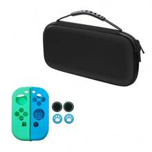 Compatible With Switch And Switch OLED, 2pcs Controller Protective Covers + 4pcs Joystick Caps + 1pc Anti-Drop Storage Bag Set, Anti-Drop, Anti-Explosion, Anti-Slip, Anti-Scratch, Anti-Sweat, Enhances Gaming Operation Feel And Experience - 2pcs Protective Case + 4pcs Thumb Grips + Storage Bag - View 17