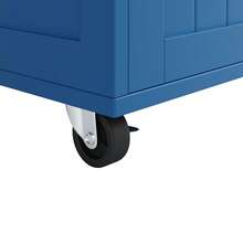 Modern Sideboard Blue With Storage Space - Blue - View 3
