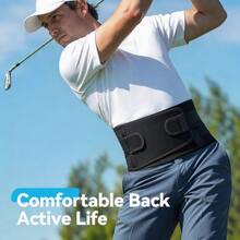 Breathable Sports Waist Support Belt, Adjustable Waist Support Strap, Fitness Workout, Outdoor Running, Daily Use Waist Support - Black - View 7