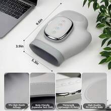 Hand Massager With Heating And Pressure Massage, Suitable For Arthritis And Carpal Tunnel Syndrome, Rechargeable Electric Hand Massager, Relieves Hand Stiffness, 3 Modes 5 Pressure Levels, Ideal Gift For Men And Women, 2000mAh Rechargeable Battery - Grey - View 7