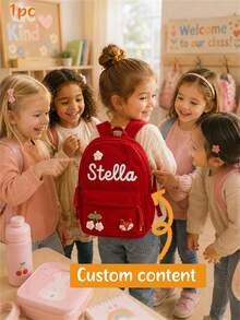 MerexSync 1 buah Ransel Anak yang Dipersonalisasi, Ransel dengan Nama yang Dapat Disesuaikan, Patch Motif Bunga, Hadiah Kembali ke Sekolah, Hadiah Ulang Tahun, Hadiah Anak-anak, Hadiah Kembali ke Sekolah, Ransel TK, Unisex, Ransel yang Dipersonalisasi, Tas Penyimpanan Alat Tulis, Ransel Kartun, Hadiah Natal - MultiWarna - View 2