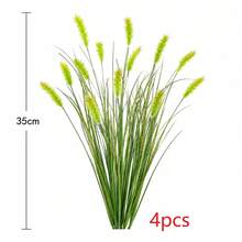 10/8/20pcs Artificial Onion Grass And Foxtail Grass Plants, Realistic Faux Greenery For Floor Decoration, Outdoor Garden And Patio Decor, All-Season Home, Hotel, Wedding Decoration (Pots Not Included) - Green - View 15