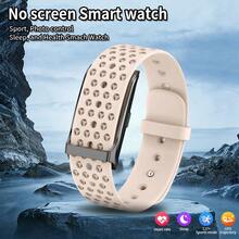 Nuevo smartwatch de moda, diseño sin pantalla, resistente al agua, múltiples modos deportivos, seguimiento de actividad, monitoreo del sueño - Negro - Ver 7
